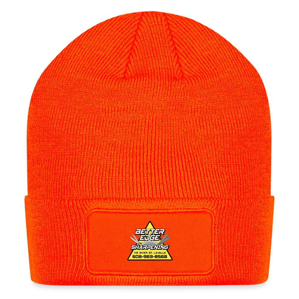 Better Edge Patch Beanie - neon orange