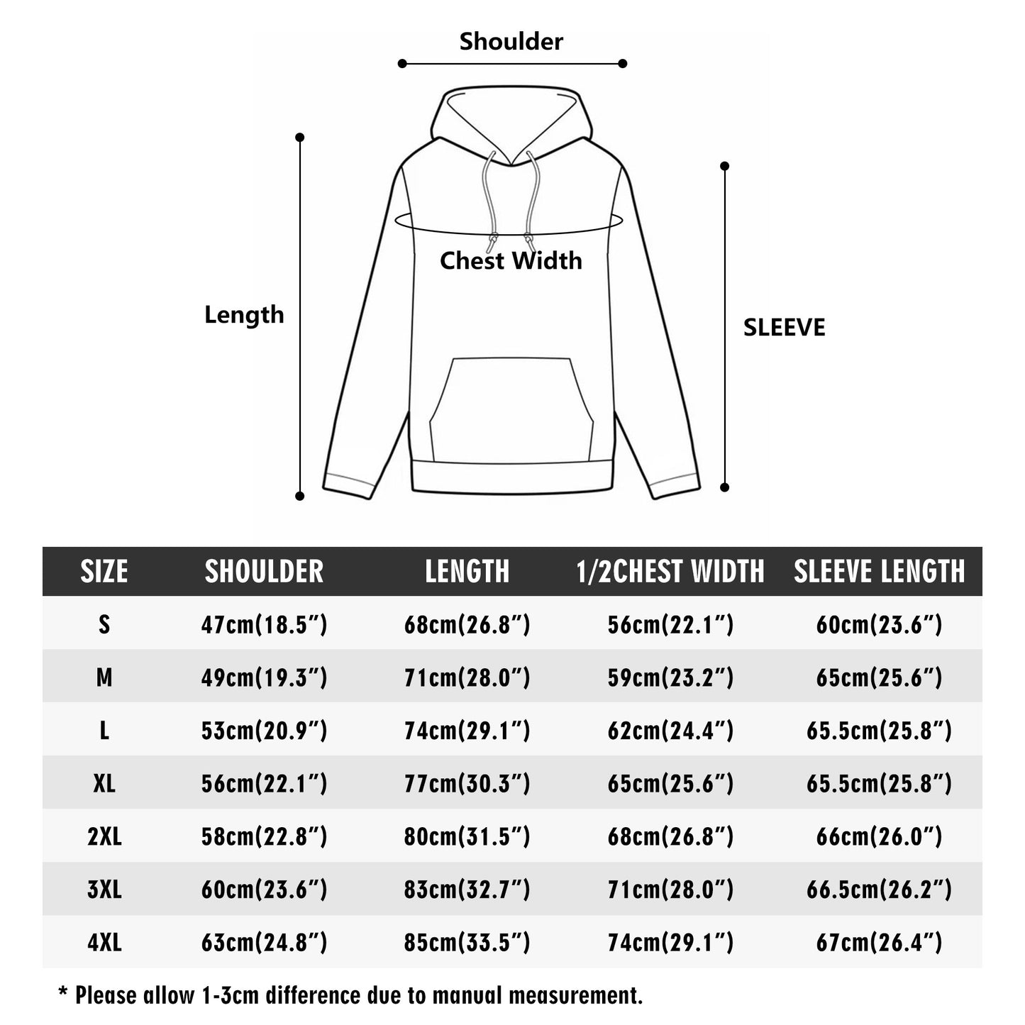 Mens Dagger Lightweight Hoodie Sweatshirt