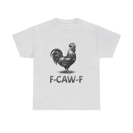 Three Beat Rooster Graphic Tee — Funny Farm Humor T-Shirt