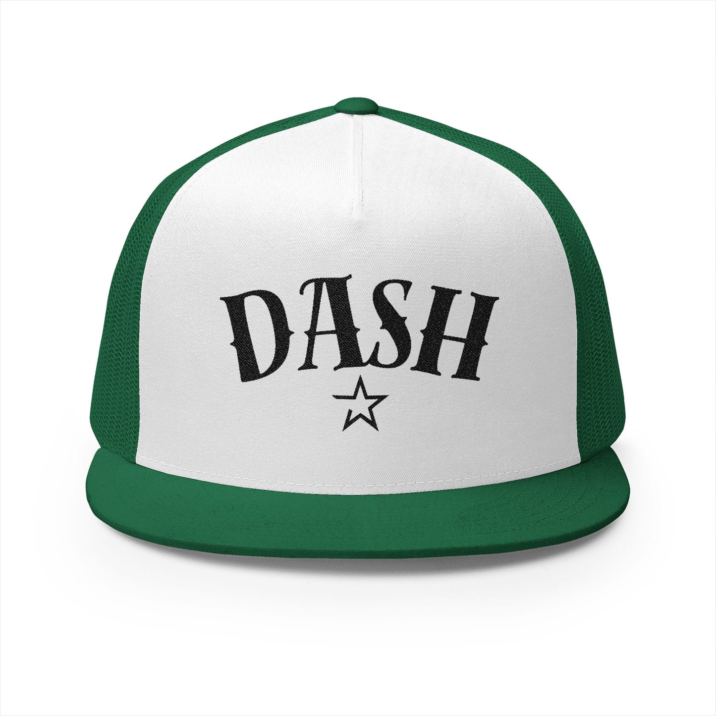 DASH Custom Embroidered 5 Panel Trucker Cap