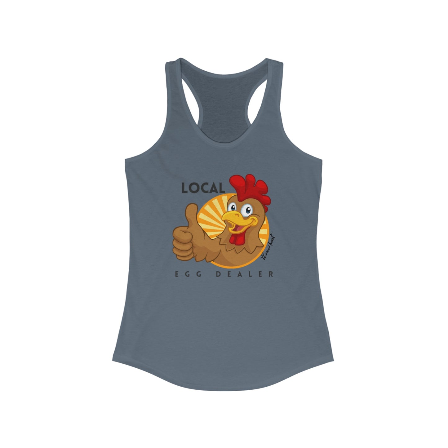 Three Beat Dealer Women's Ideal Racerback Tank