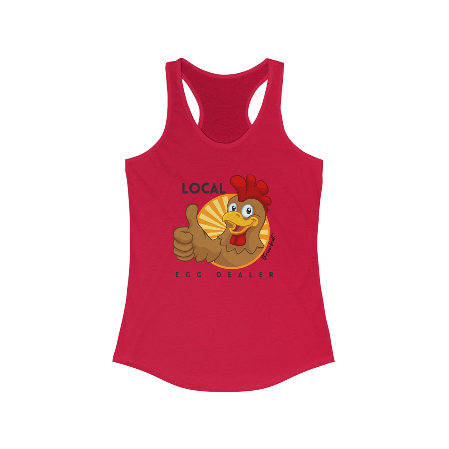 Three Beat Dealer Women's Ideal Racerback Tank