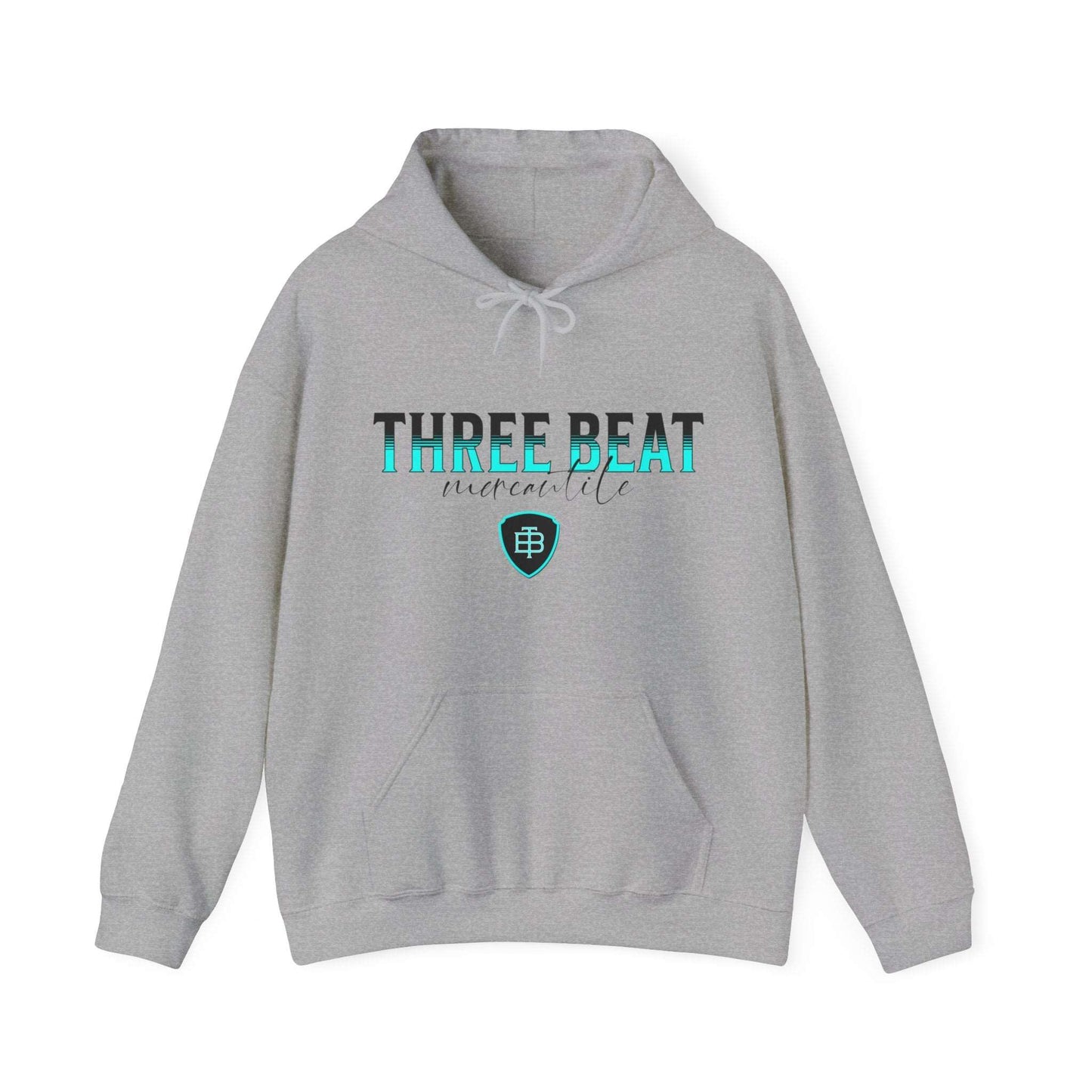 Three Beat Shield Unisex Heavy Blend™ Hooded Sweatshirt