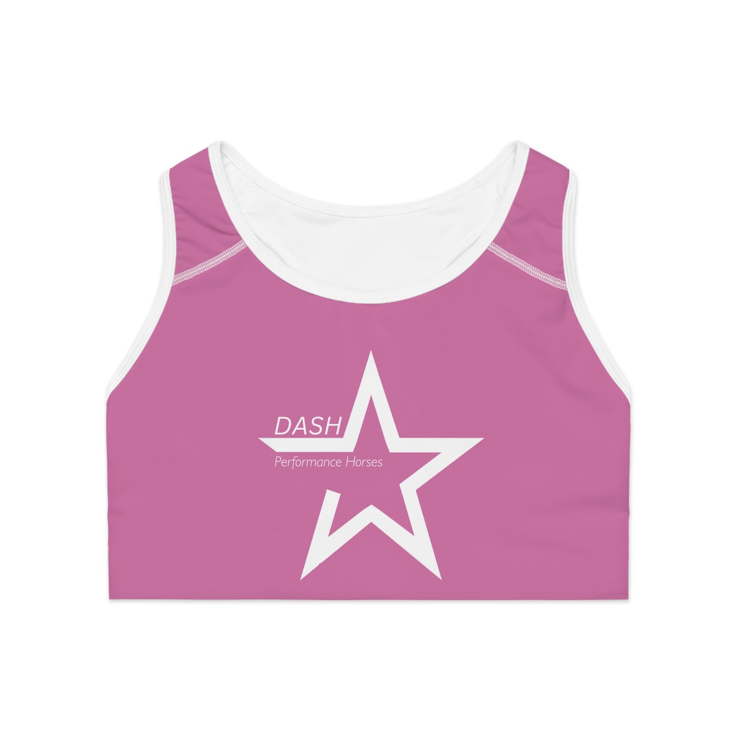 DPH Sports Bra - Pink Star Design for Active Women