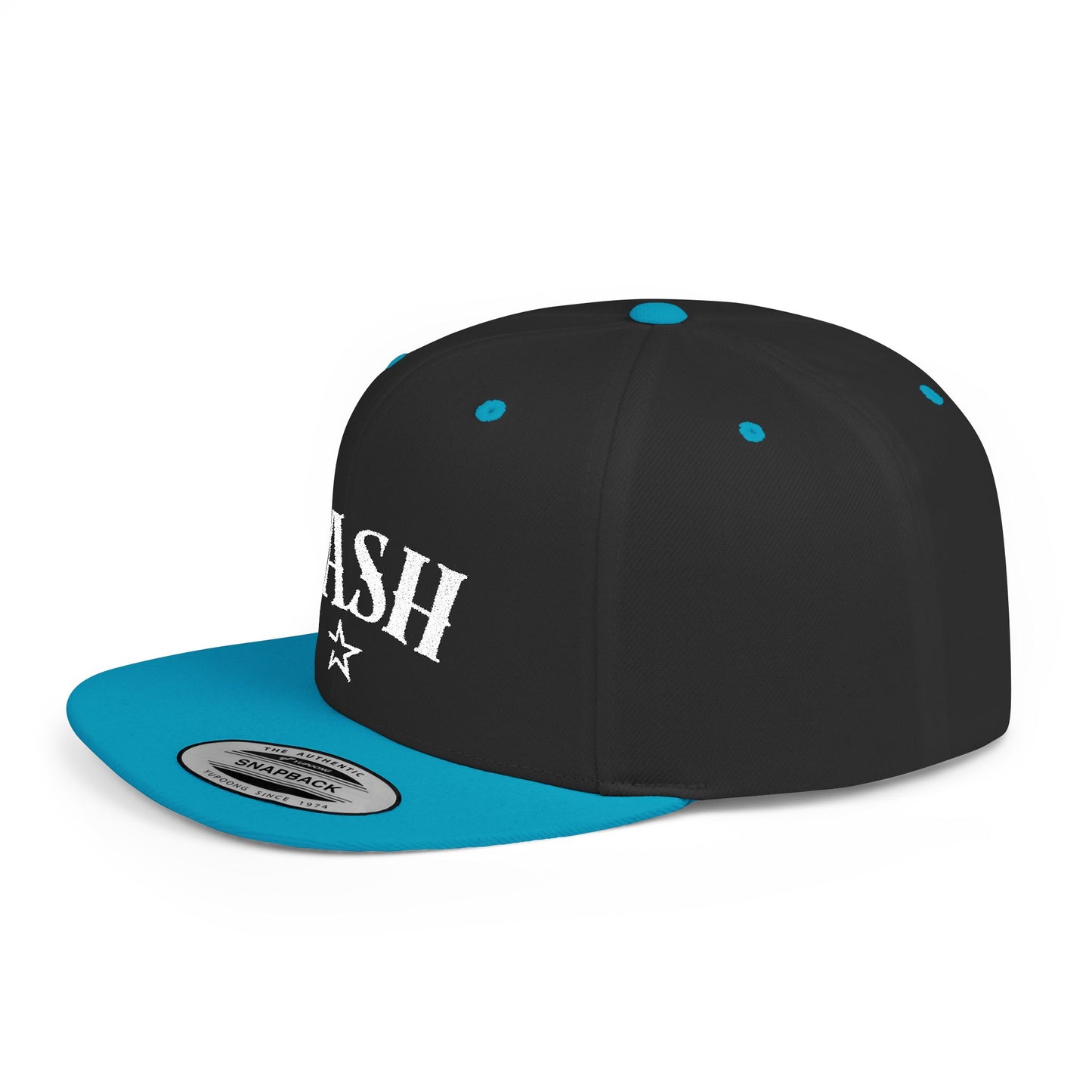 DASH Stylish Flat Bill Snapback Cap