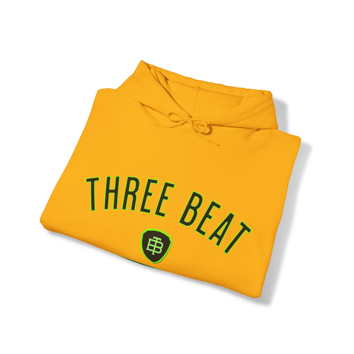 Three Beat Hells Down Lime Unisex Heavy Blend™ Hooded Sweatshirt