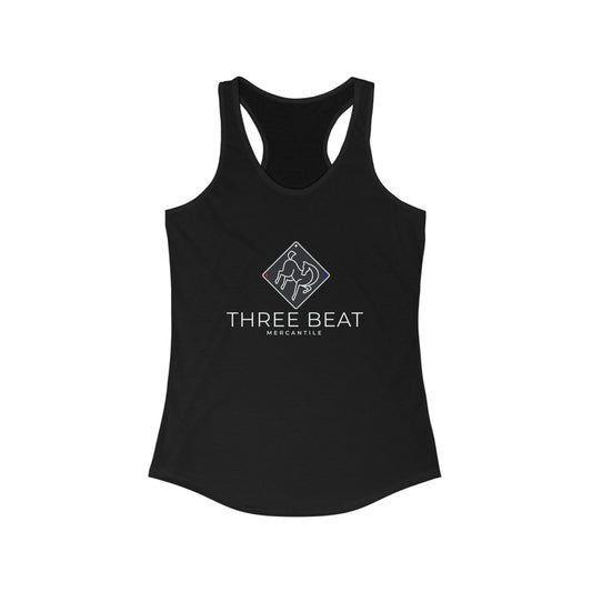 Three Beat Diamond Women's Ideal Racerback Tank