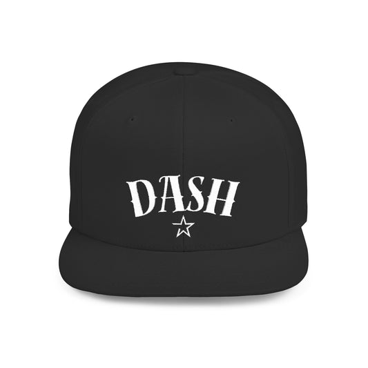 DASH Stylish Flat Bill Snapback Cap