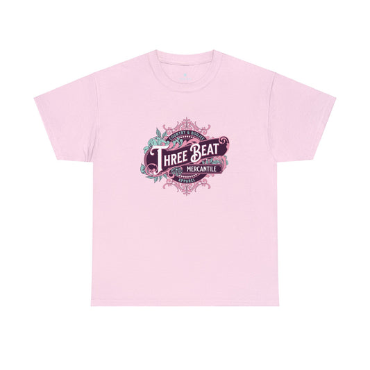 Three Beat Leafy Boujee Unisex Heavy Cotton Tee