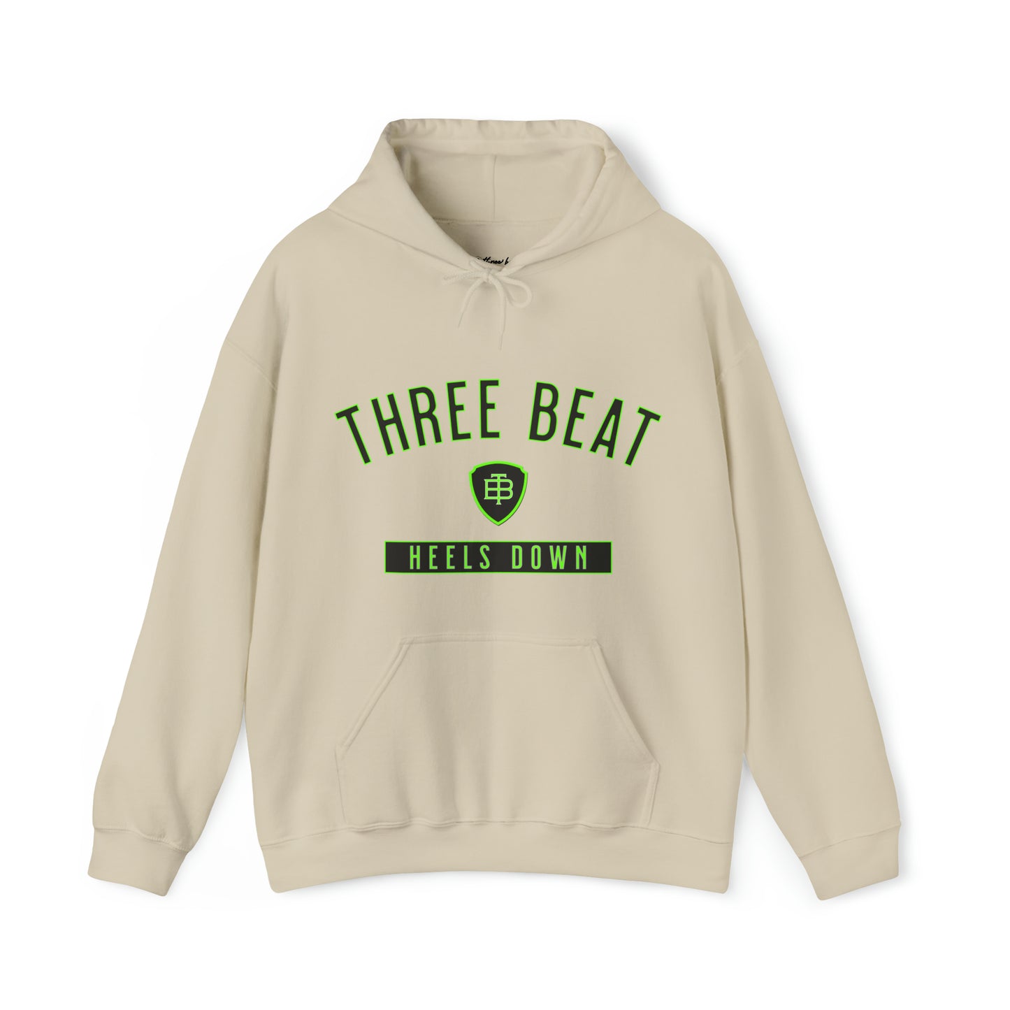 Three Beat Hells Down Lime Unisex Heavy Blend™ Hooded Sweatshirt