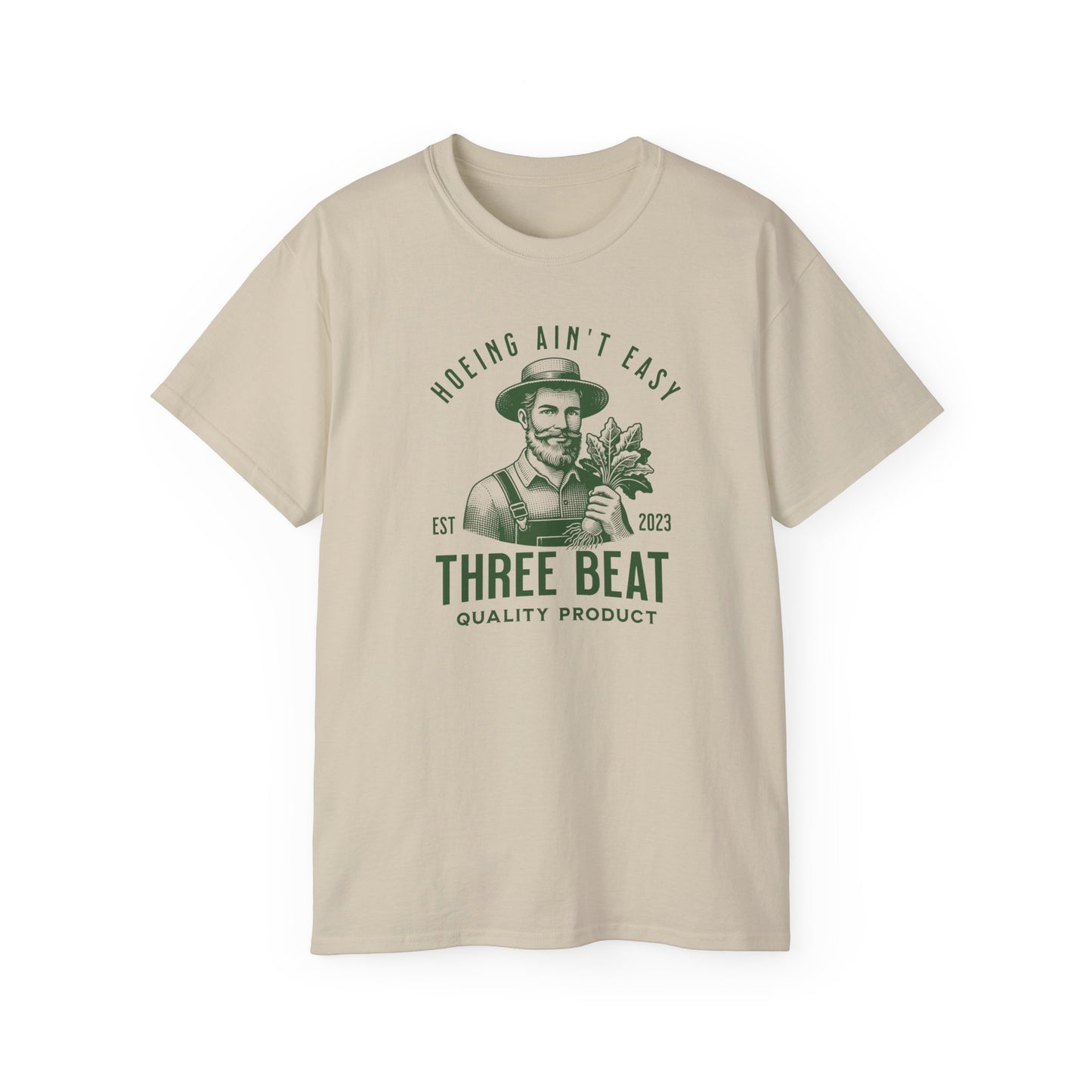 Three Beat Hoeing Unisex Ultra Cotton Tee