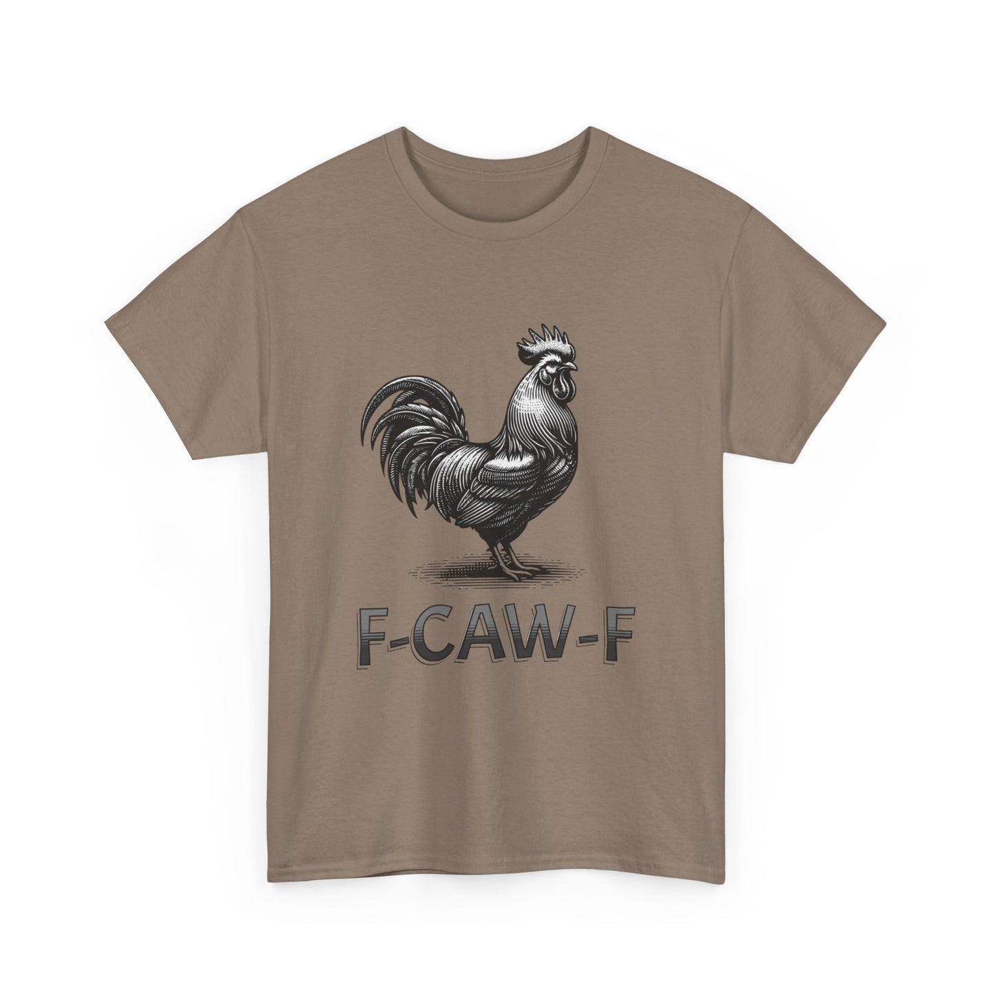 Three Beat Rooster Graphic Tee — Funny Farm Humor T-Shirt