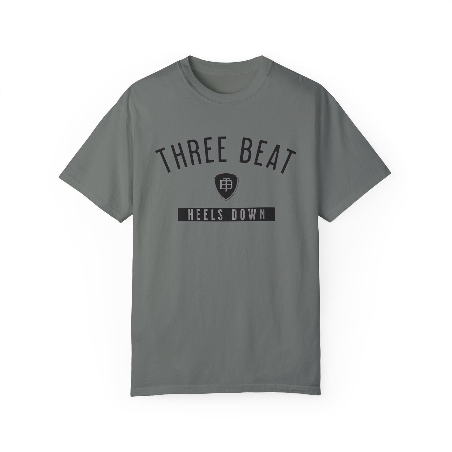 Three Beat Heels Down Unisex Garment-Dyed T-shirt