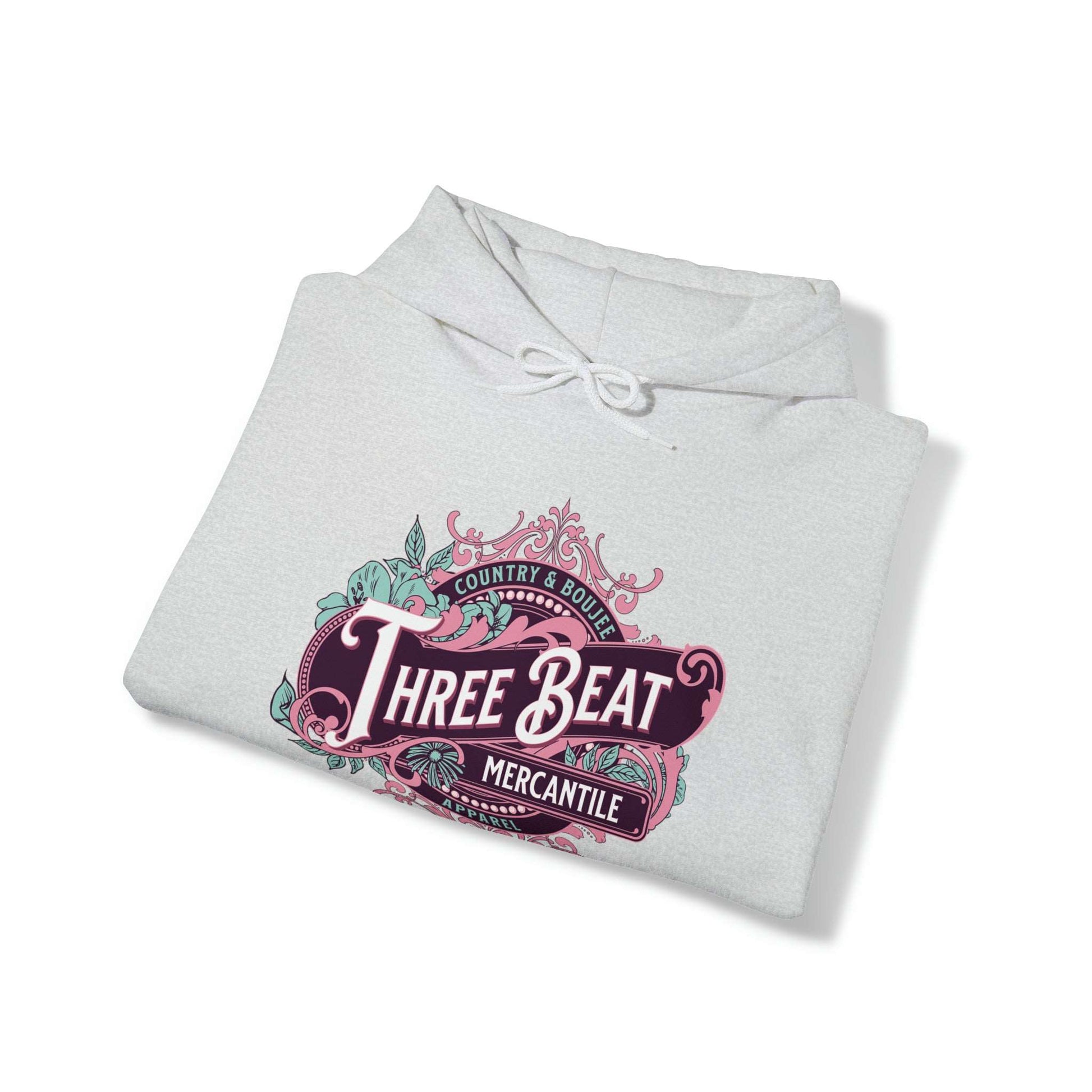 Three Beat Leafy Boujee Unisex Heavy Blend™ Hooded Sweatshirt
