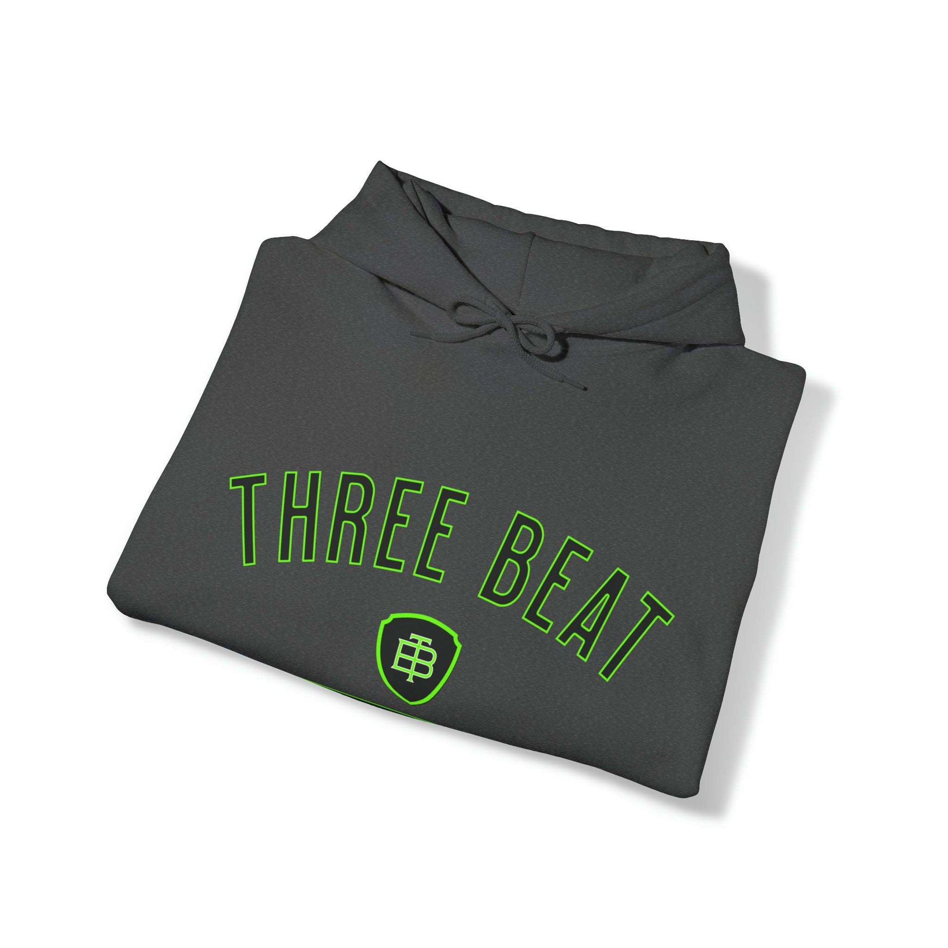 Three Beat Hells Down Lime Unisex Heavy Blend™ Hooded Sweatshirt