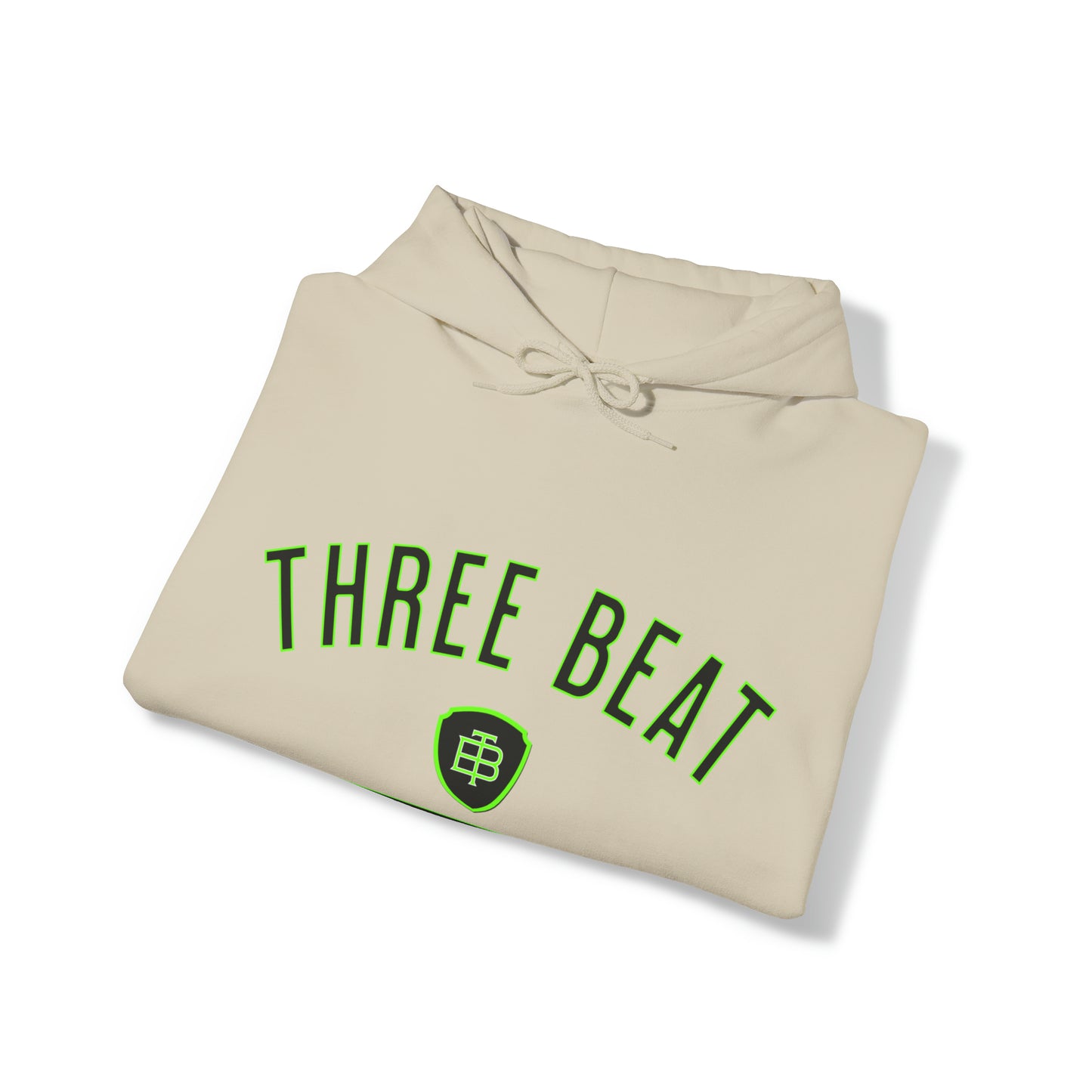 Three Beat Hells Down Lime Unisex Heavy Blend™ Hooded Sweatshirt