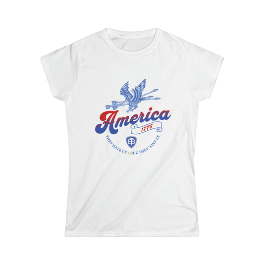 Three Beat Freedom Women's Softstyle Tee
