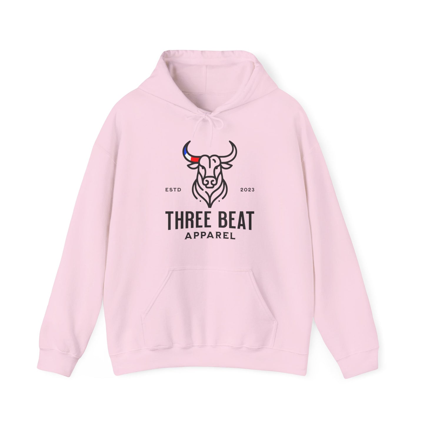 Three Beat Bull AF Unisex Heavy Blend™ Hooded Sweatshirt