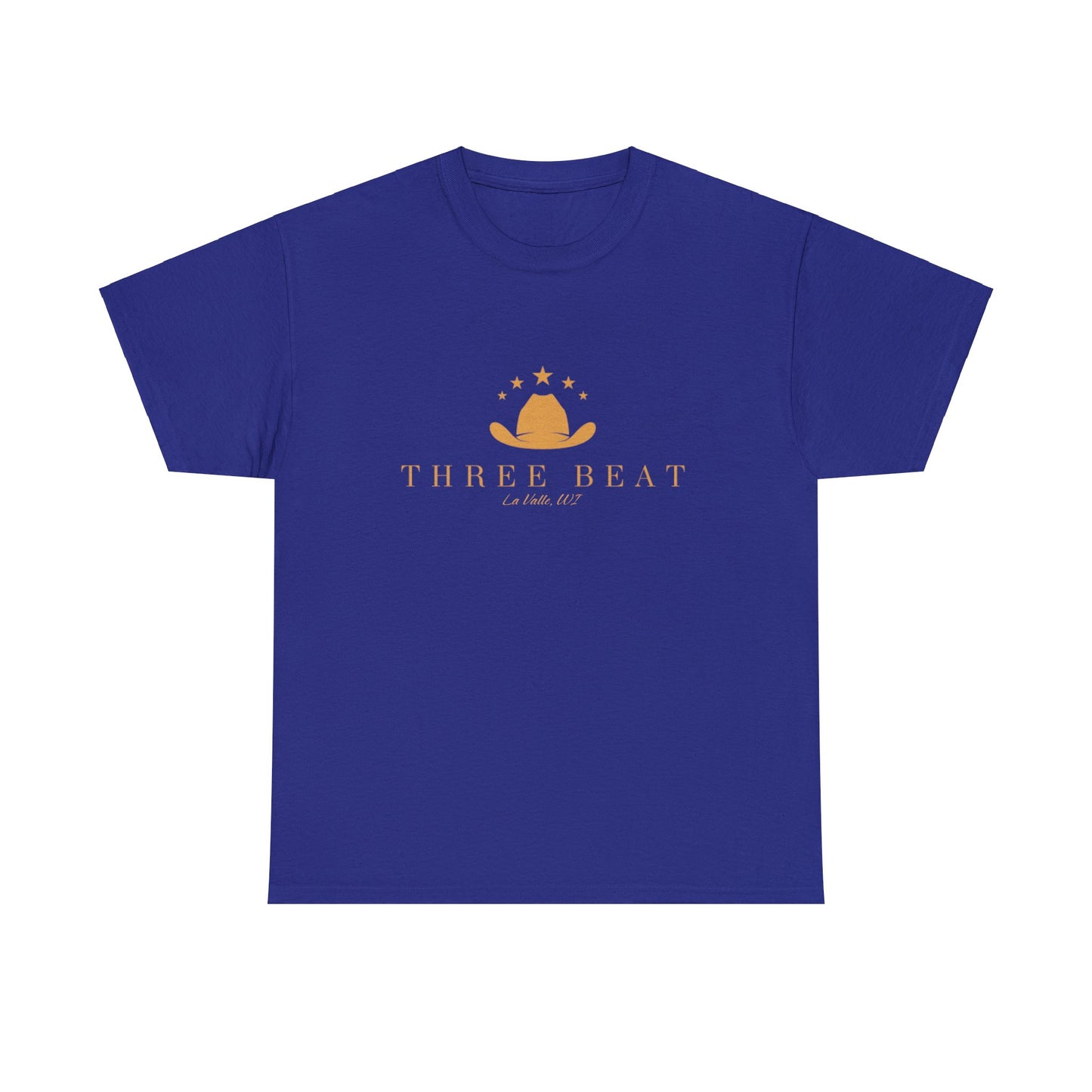 Three Beat Cowboy Unisex Heavy Cotton Tee