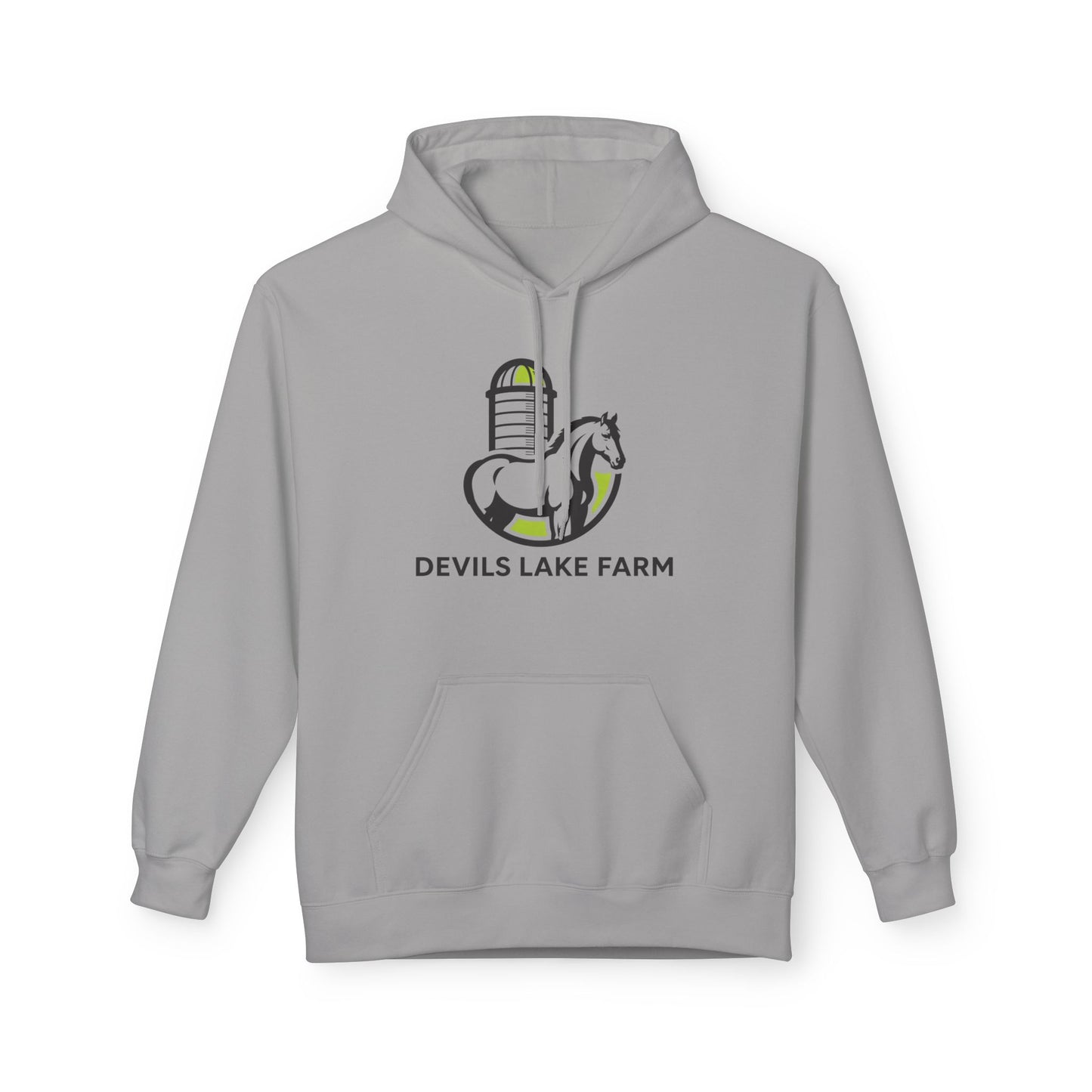 Devils Lake Farm Hoodie — Farm Logo Pullover for Equestrian & Rural Lifestyle