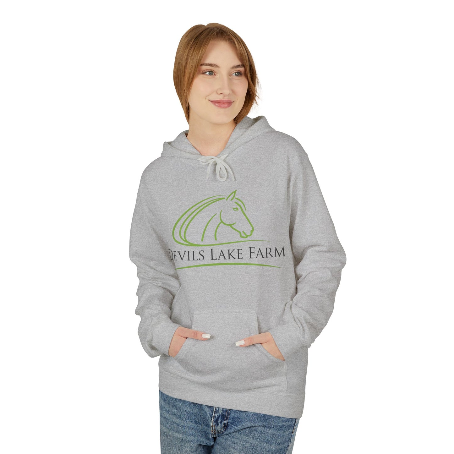 Devils Lake Farm Hoodie — Horse Logo Farmwear Pullover