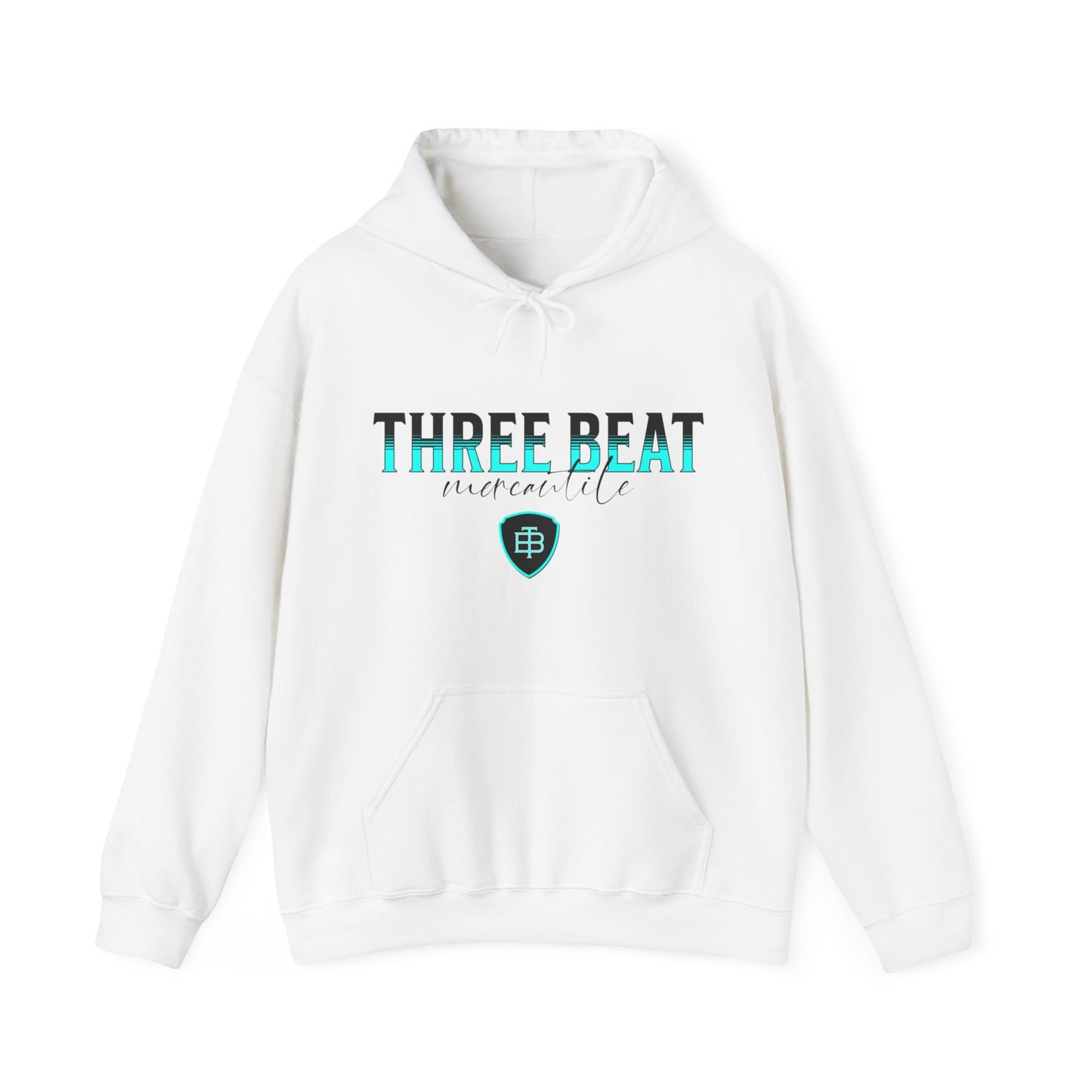 Three Beat Shield Unisex Heavy Blend™ Hooded Sweatshirt