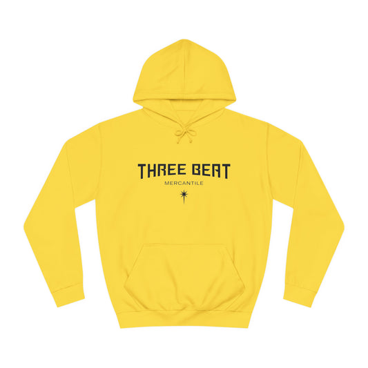 Three Beat Star Unisex College Hoodie