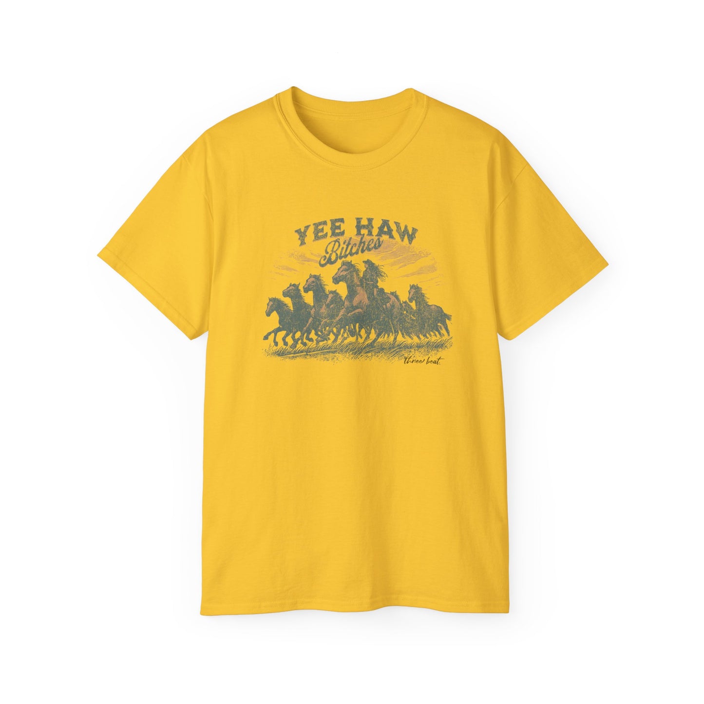 Three Beat Yee Haw Unisex Ultra Cotton Tee