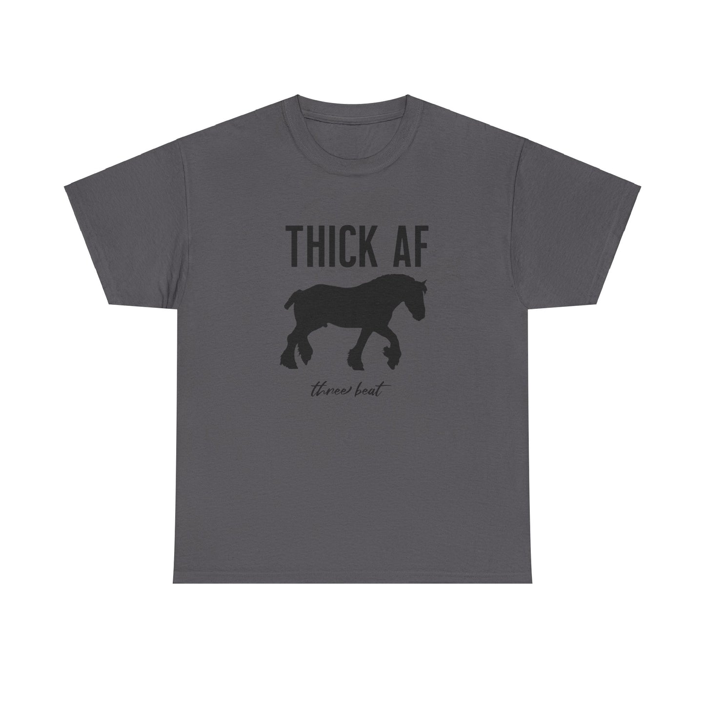 Three Beat Thick Unisex Heavy Cotton Tee