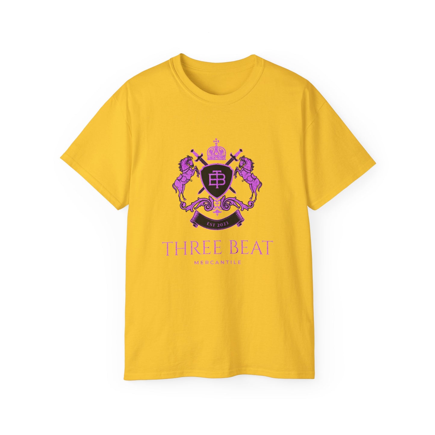 Three Beat Horse Crest Unisex Ultra Cotton Tee