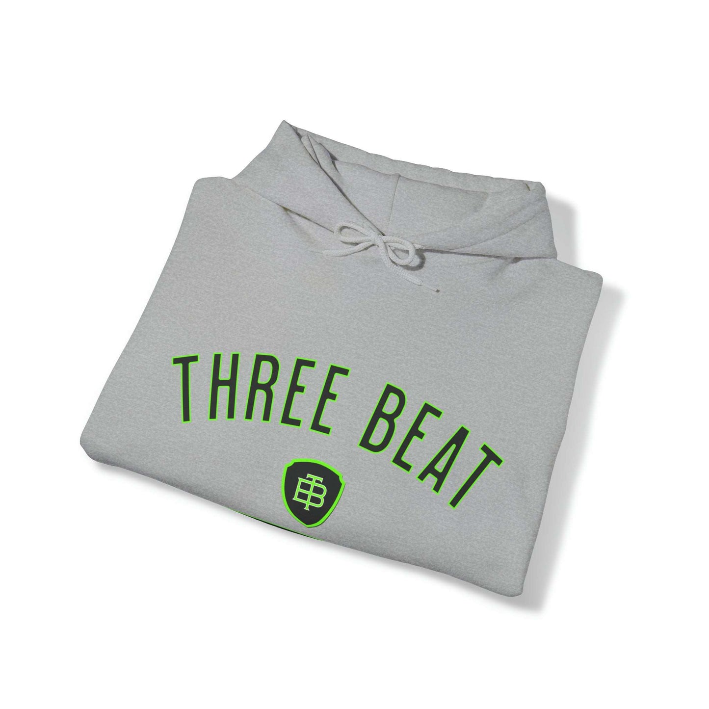 Three Beat Hells Down Lime Unisex Heavy Blend™ Hooded Sweatshirt