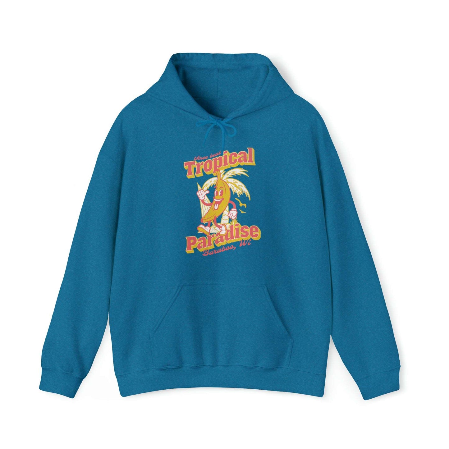 Three Beat Hometown Baraboo Unisex Heavy Blend™ Hooded Sweatshirt