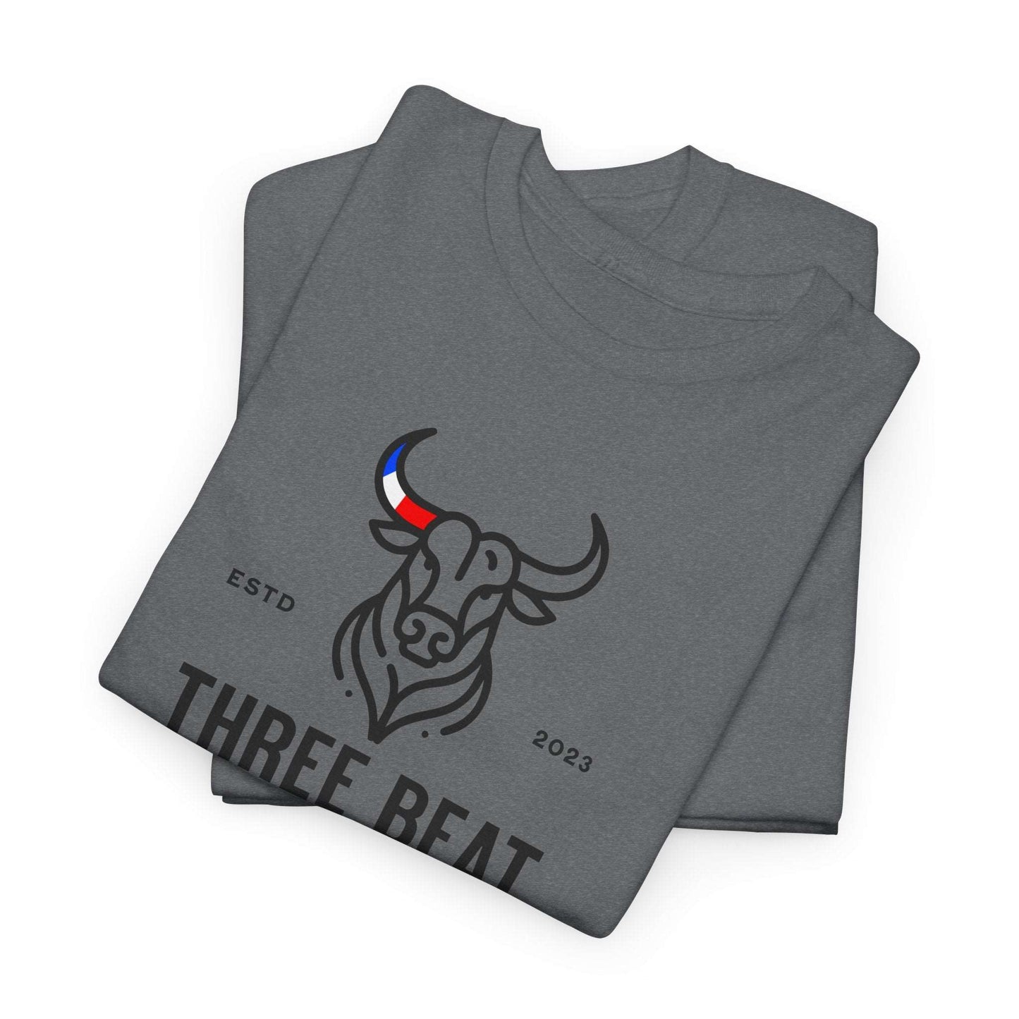 Three Beat Bull Unisex Heavy Cotton Tee