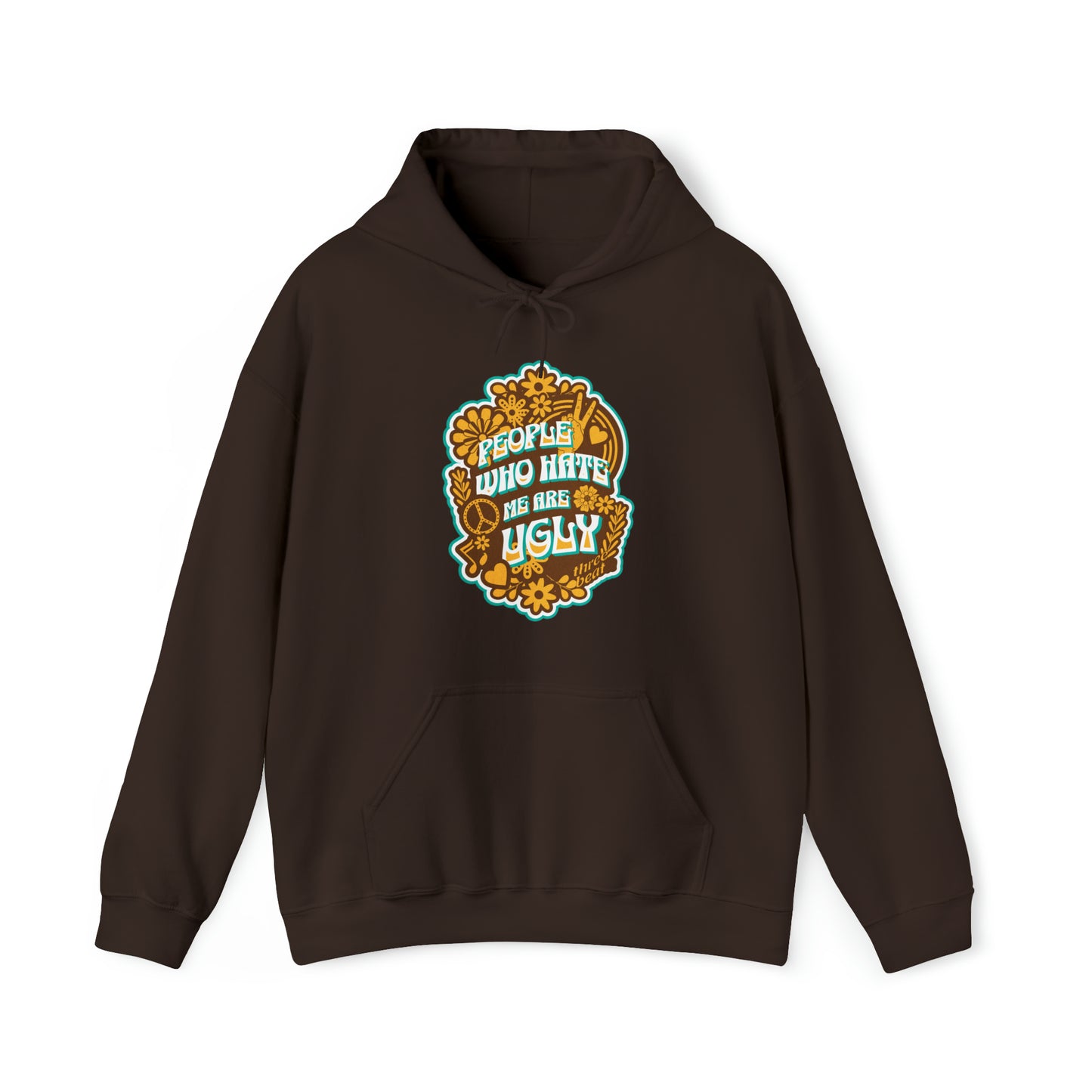 Three Beat Ugly Unisex Heavy Blend™ Hooded Sweatshirt