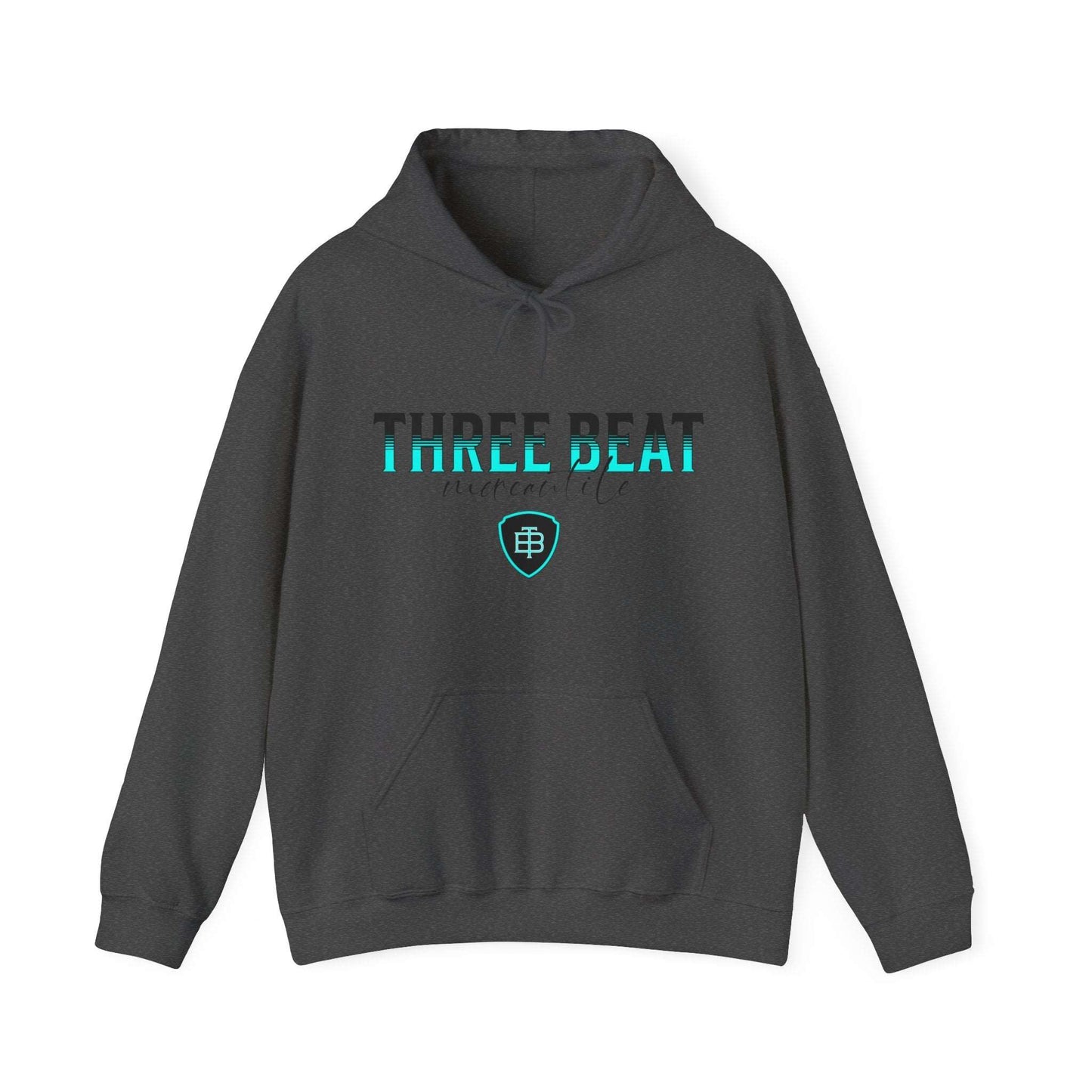 Three Beat Shield Unisex Heavy Blend™ Hooded Sweatshirt