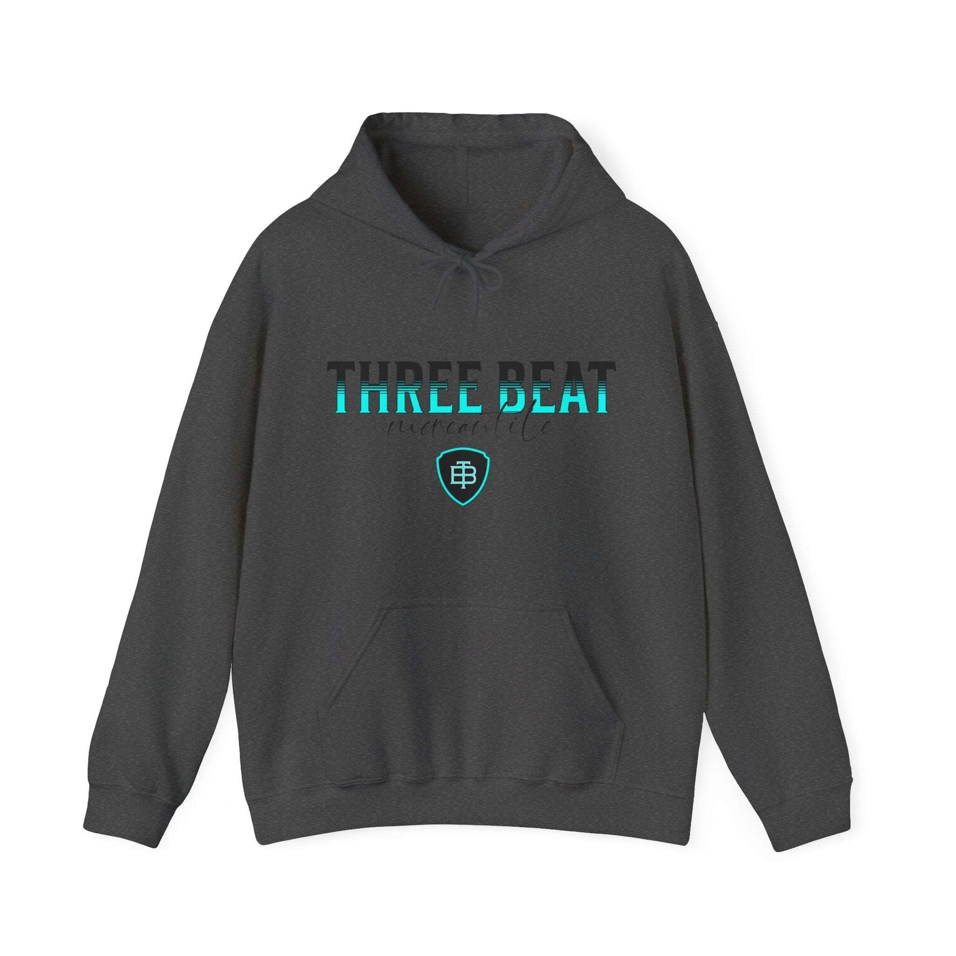 Three Beat Shield Unisex Heavy Blend™ Hooded Sweatshirt