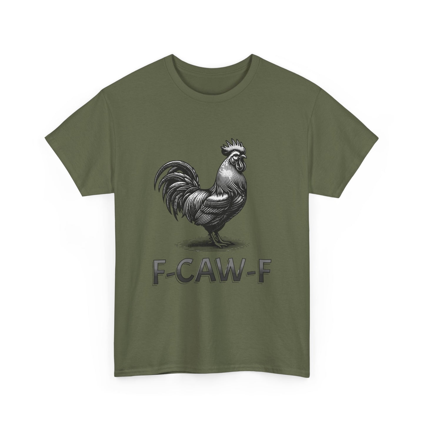 Three Beat Rooster Graphic Tee — Funny Farm Humor T-Shirt