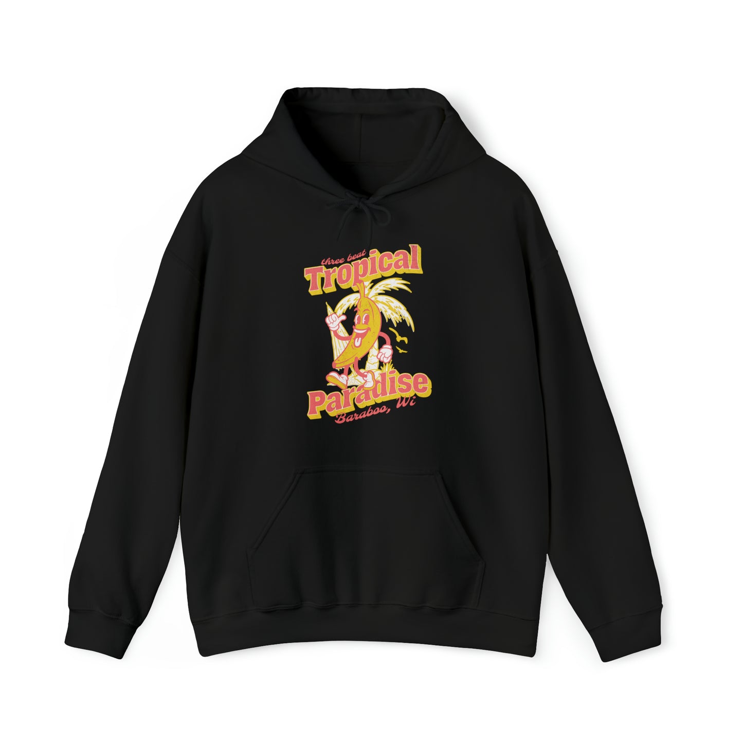 Three Beat Hometown Baraboo Unisex Heavy Blend™ Hooded Sweatshirt