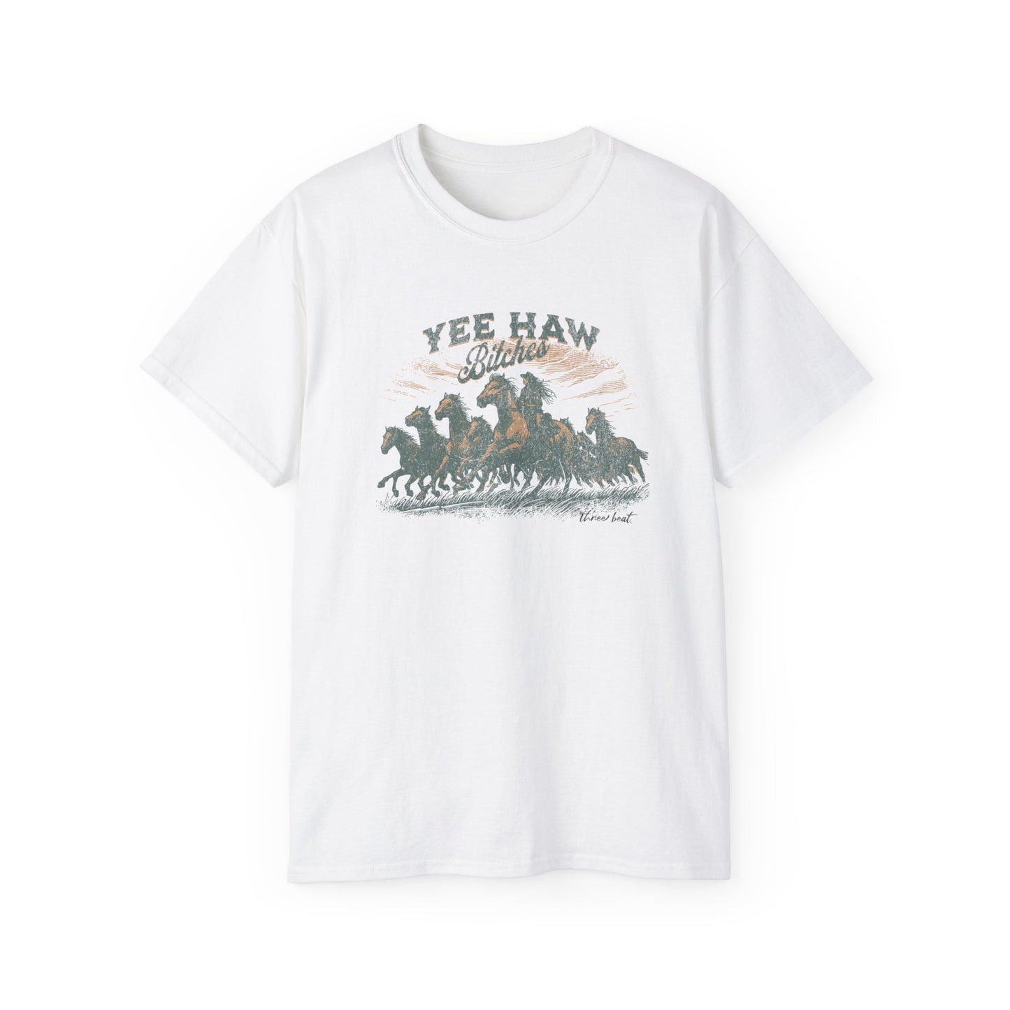 Three Beat Yee Haw Unisex Ultra Cotton Tee