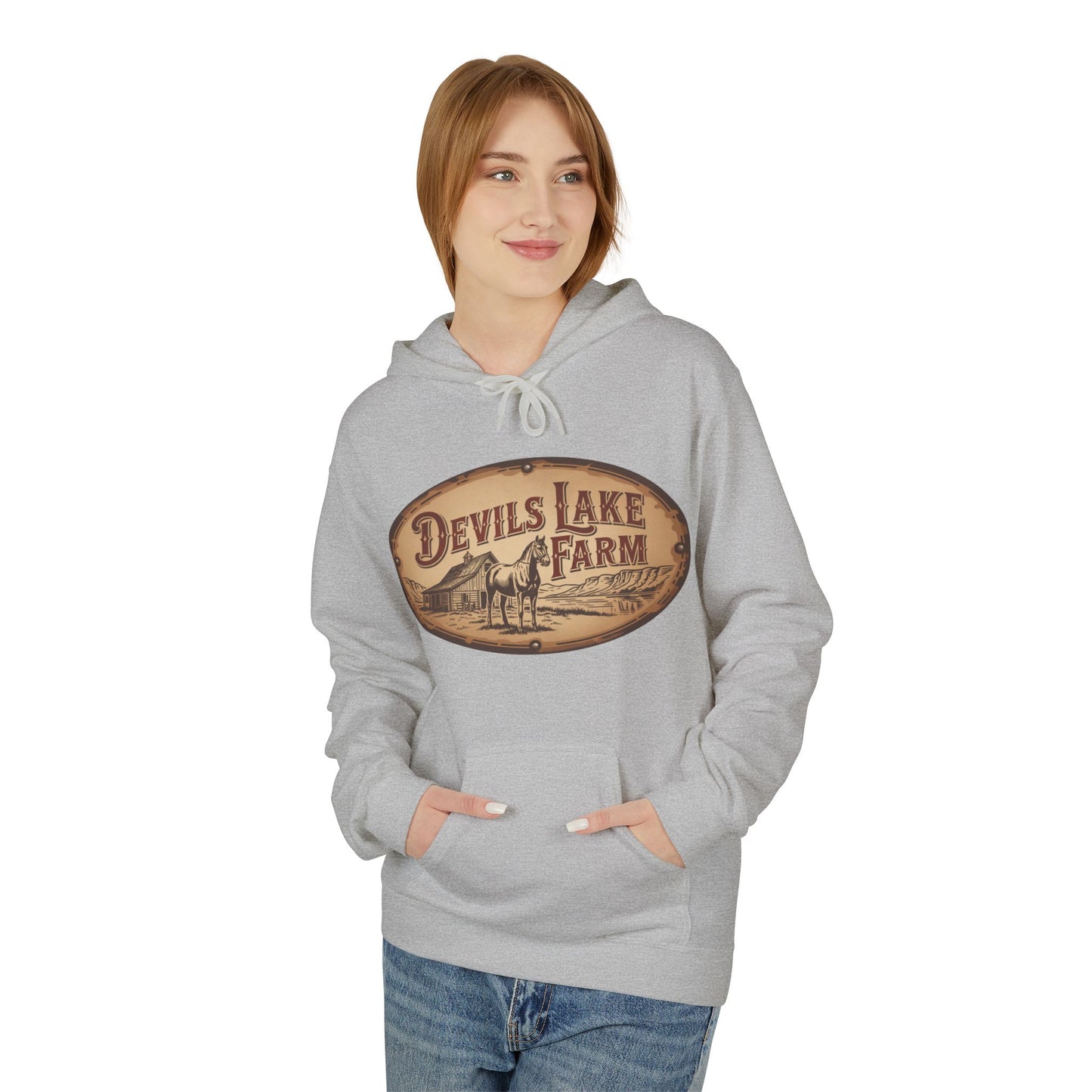 Devil's Lake Farm Hoodie - Vintage Rustic Farmhouse Pullover