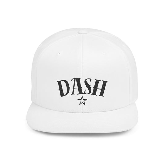 Dash Flat Bill Snapback Cap