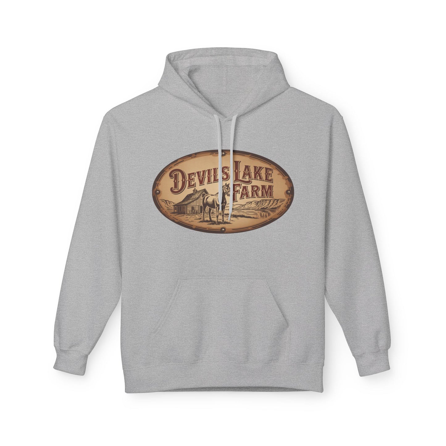 Devil's Lake Farm Hoodie - Vintage Rustic Farmhouse Pullover