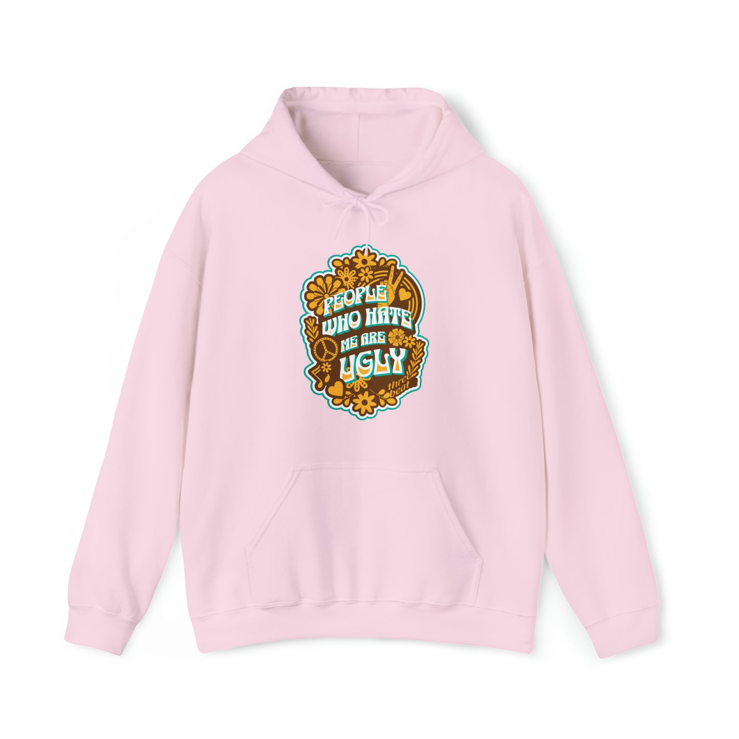 Three Beat Ugly Unisex Heavy Blend™ Hooded Sweatshirt