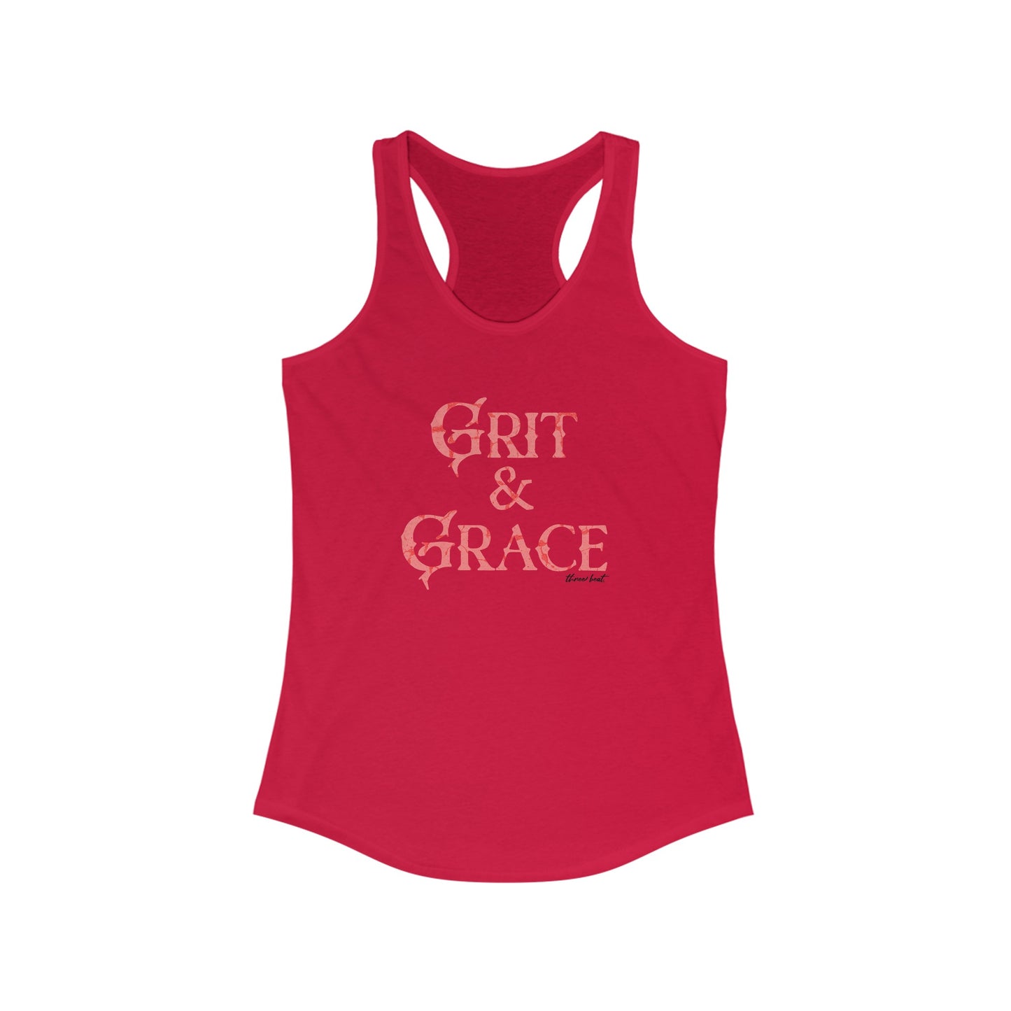 Three Beat Grit Women's Ideal Racerback Tank