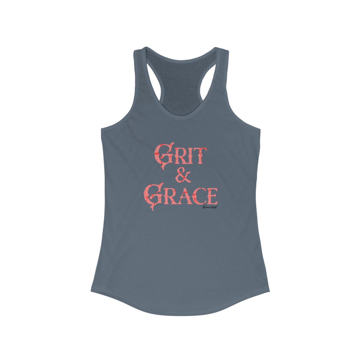 Three Beat Grit Women's Ideal Racerback Tank