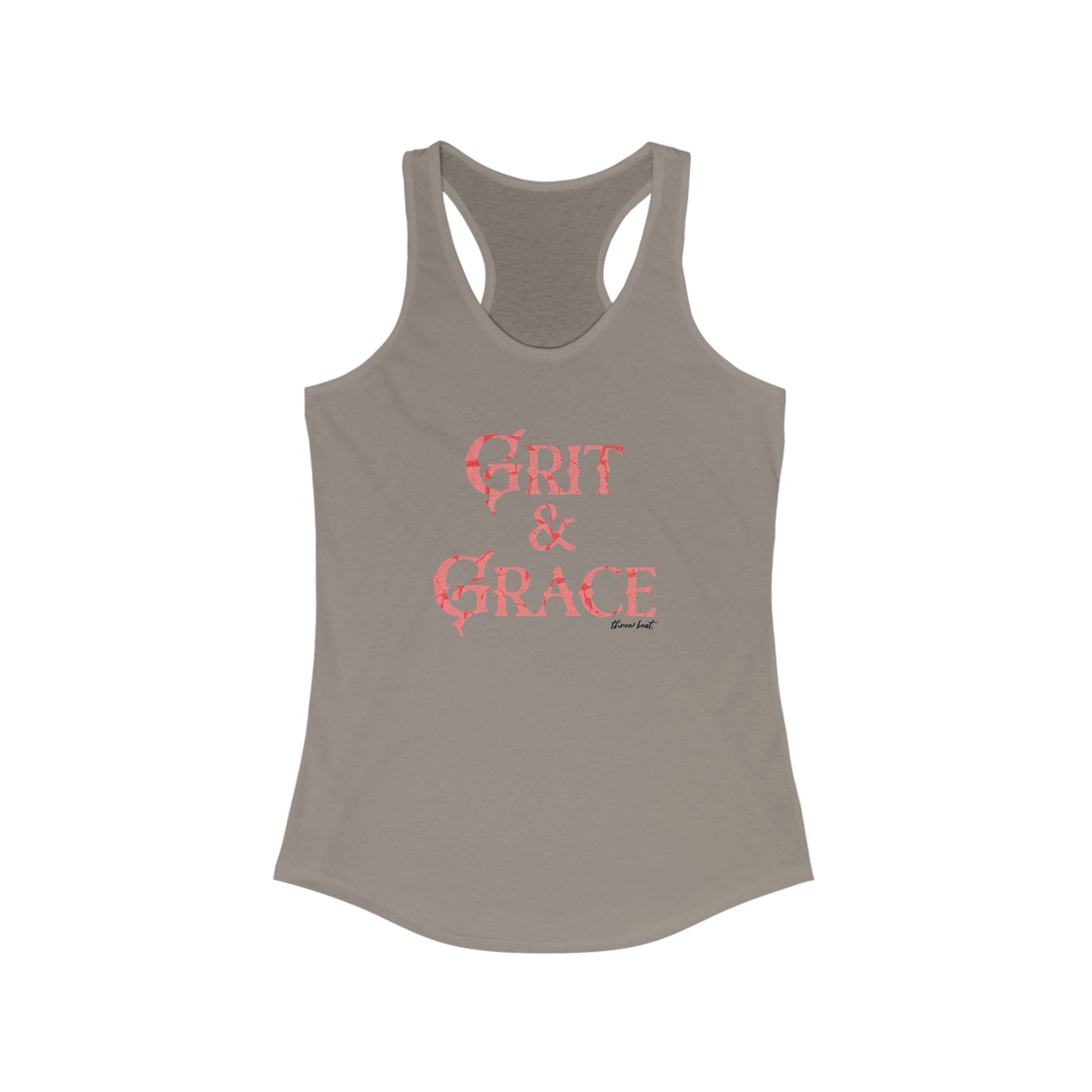 Three Beat Grit Women's Ideal Racerback Tank