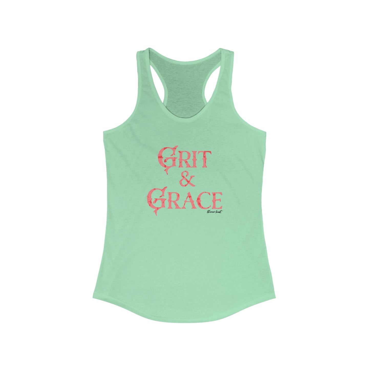 Three Beat Grit Women's Ideal Racerback Tank