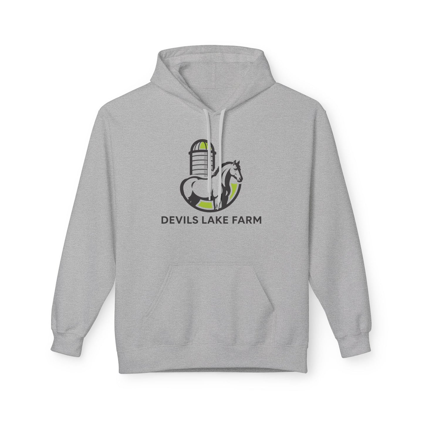 Devils Lake Farm Hoodie — Farm Logo Pullover for Equestrian & Rural Lifestyle