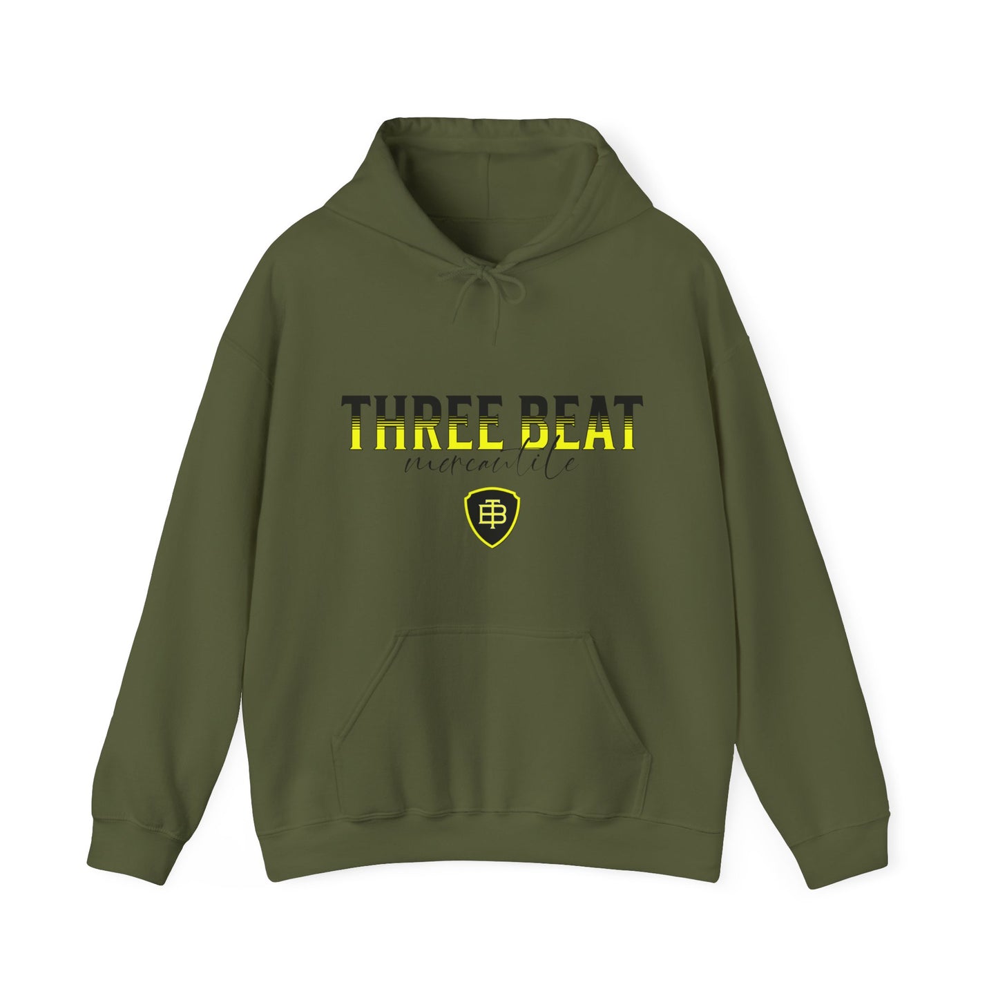 Three Beat Shield Lemon Unisex Heavy Blend™ Hooded Sweatshirt