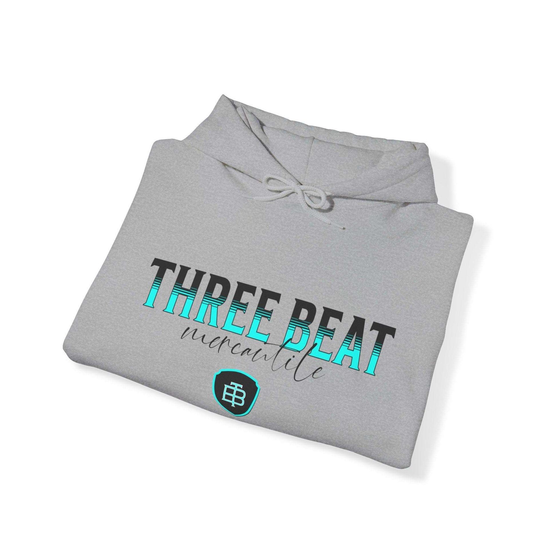 Three Beat Shield Unisex Heavy Blend™ Hooded Sweatshirt